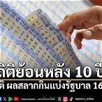 ผลรางวัลสลากกินแบ่งรัฐบาลย้อนหลัง
